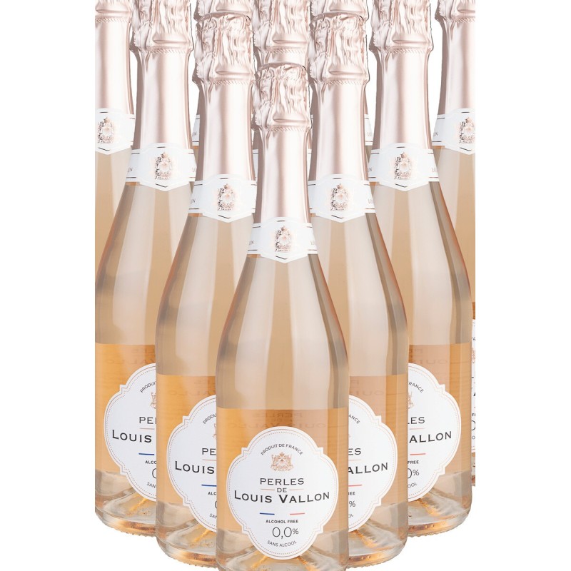 Les Perles de Louis Vallon rose 0% alcool